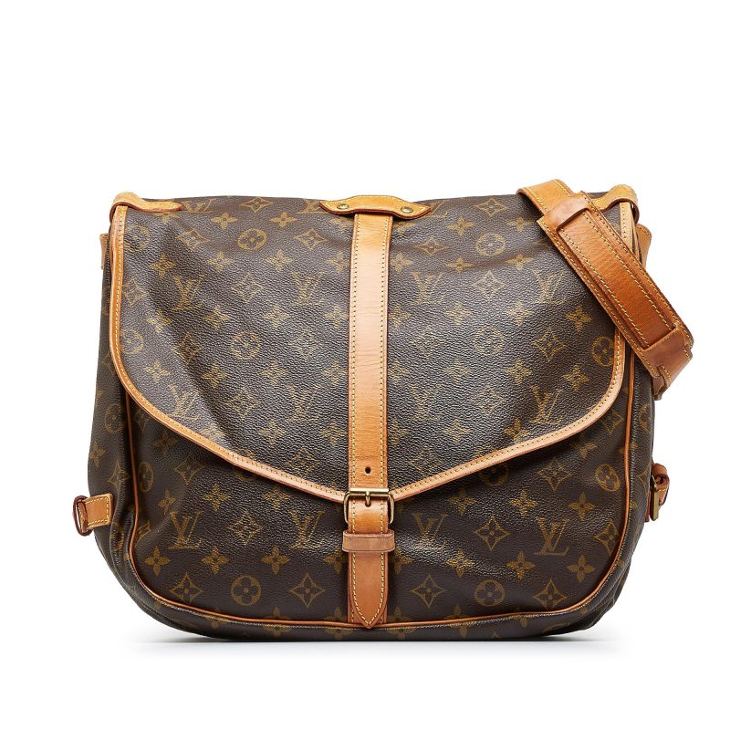 Louis Vuitton Monogram Saumur 35 (SHG-apxx0B) - Image 11
