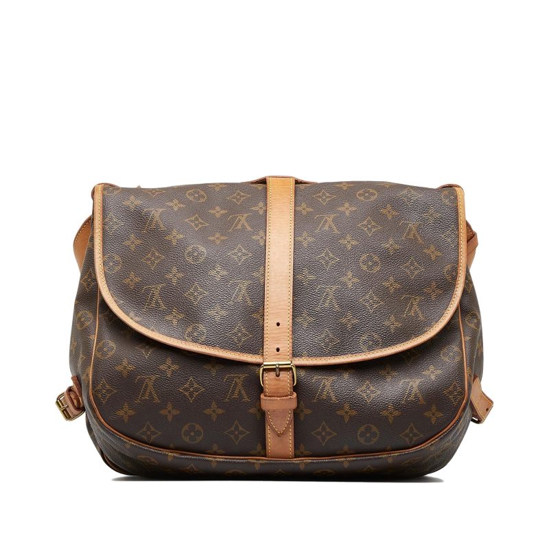 Louis Vuitton Monogram Saumur 35 (SHG-P8frKY) - Image 2