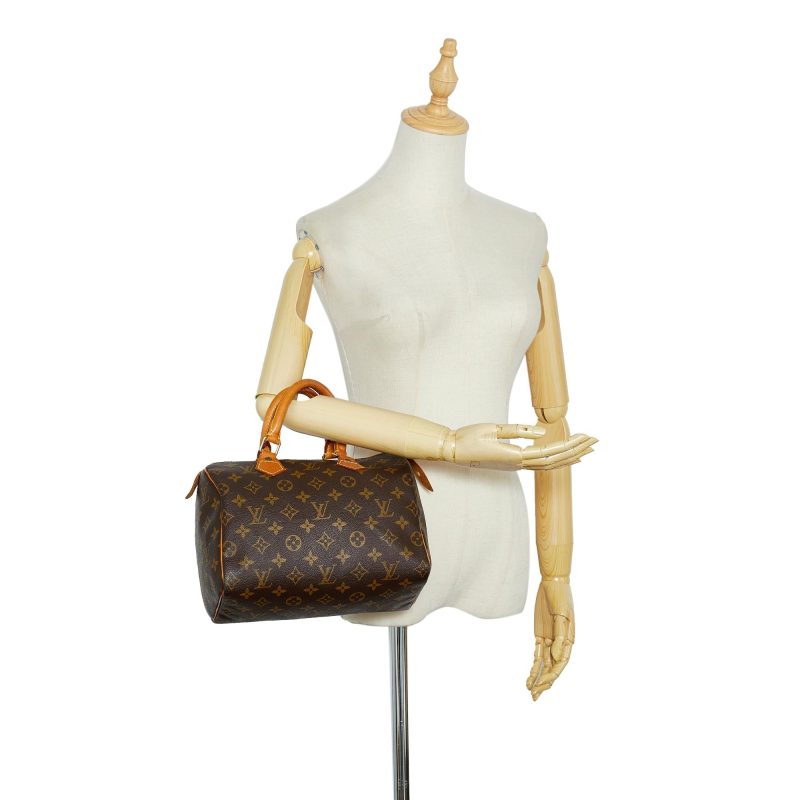 Louis Vuitton Monogram Speedy 25 (SHG-nh46DF) - Image 4