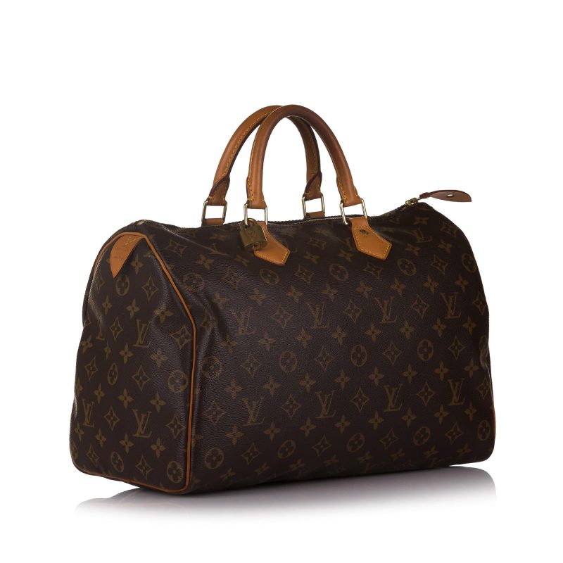 Louis Vuitton Monogram Speedy 35 (SHG-32924)