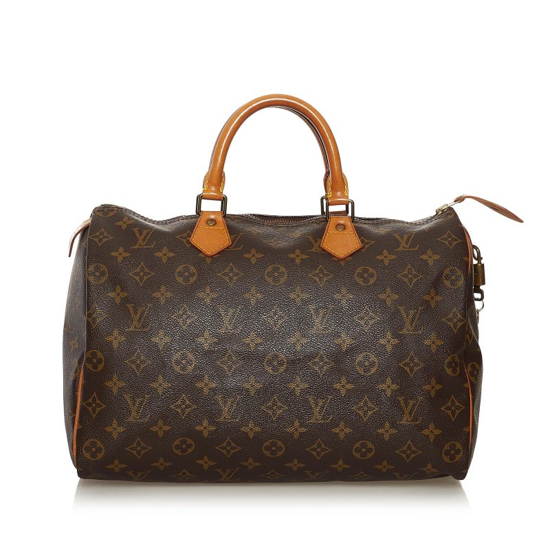 Louis Vuitton Monogram Speedy 35 (SHG-35099) - Image 13