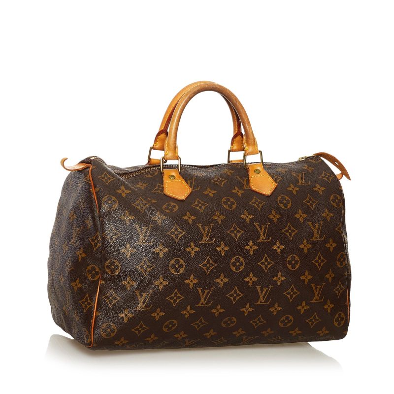 Louis Vuitton Monogram Speedy 35 (SHG-35203)