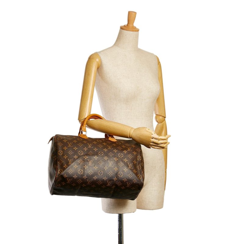 Louis Vuitton Monogram Speedy 35 (SHG-35338) - Image 4