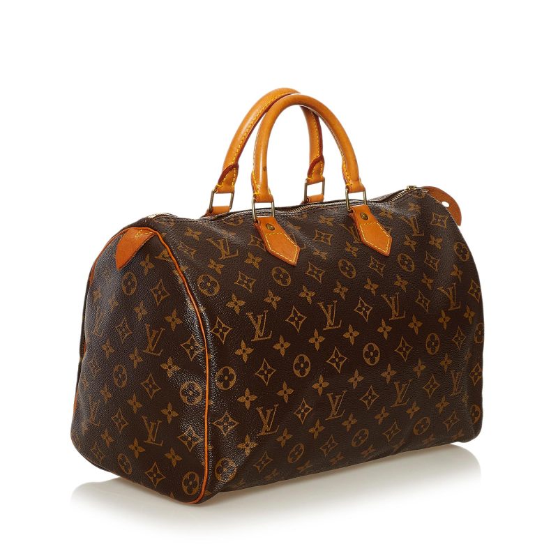 Louis Vuitton Monogram Speedy 35 (SHG-35338)