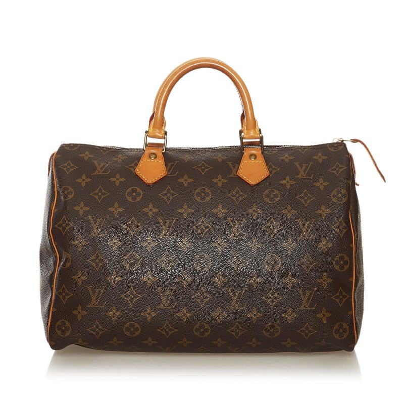 Louis Vuitton Monogram Speedy 35 (SHG-35552) - Image 9