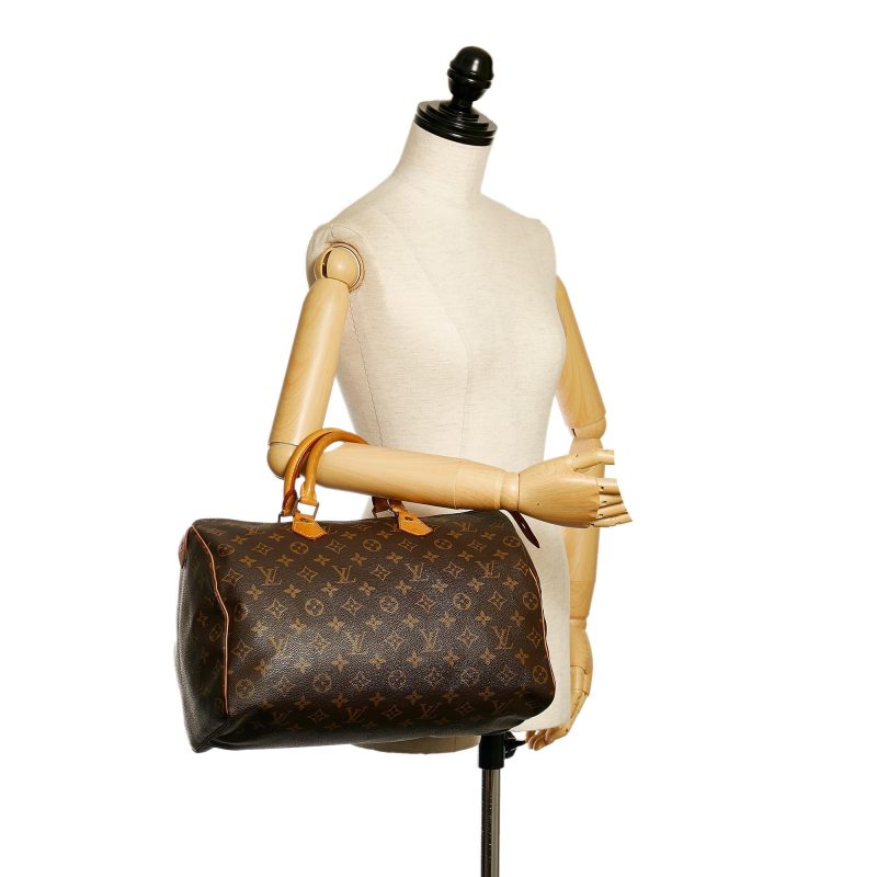 Louis Vuitton Monogram Speedy 35 (SHG-35552) - Image 4