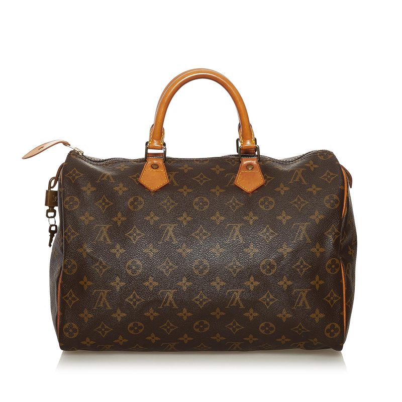 Louis Vuitton Monogram Speedy 35 (SHG-37262) - Image 2