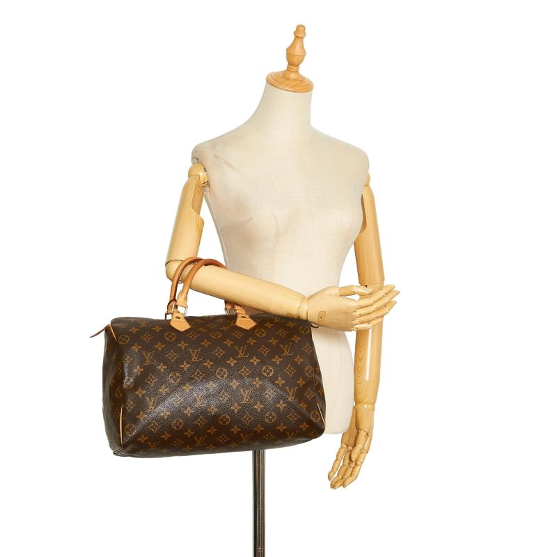 Louis Vuitton Monogram Speedy 35 (SHG-IdNCbW) - Image 4
