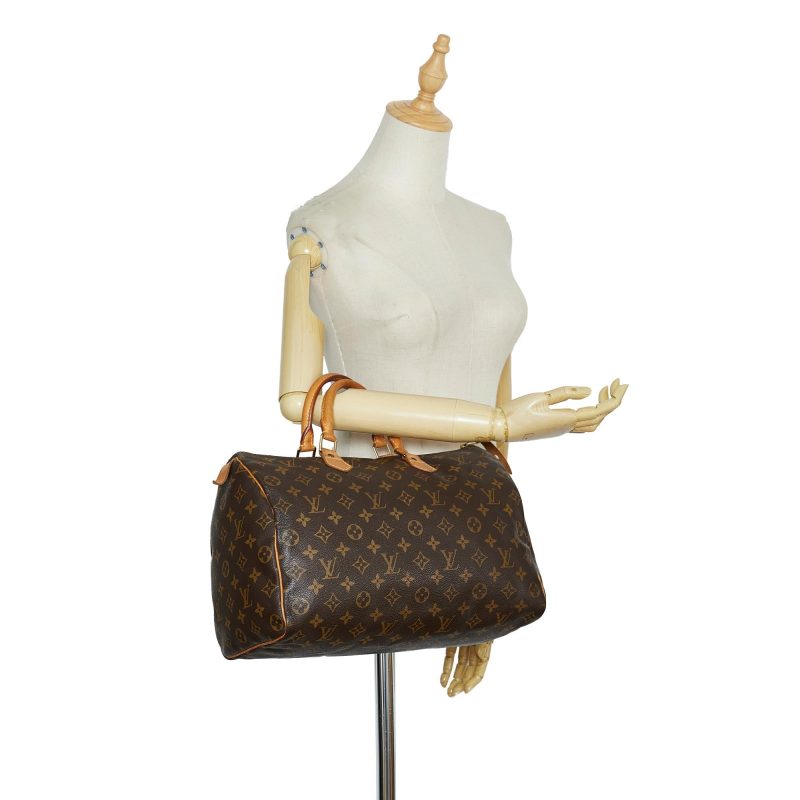 Louis Vuitton Monogram Speedy 35 (SHG-rw57d5) - Image 4