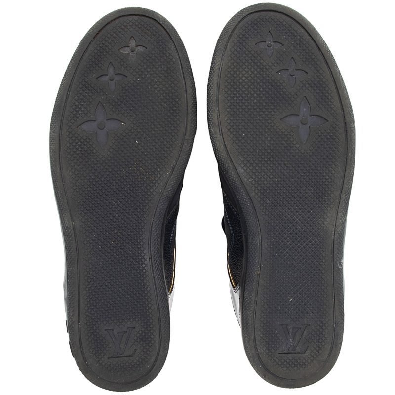 Louis Vuitton Monogram Suede Millenium Wedge Sneakers - Size 8 / 38 (SHF-Bhh7EF) - Image 4