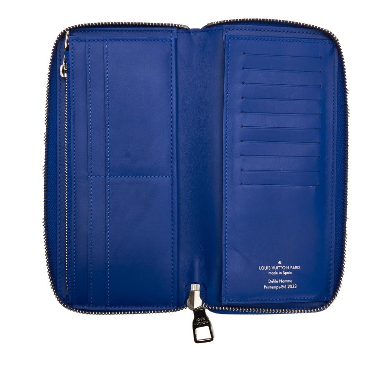 Louis Vuitton Monogram Taurillon Illusion Vertical Zippy Wallet (SHG-KUezXC) - Image 4