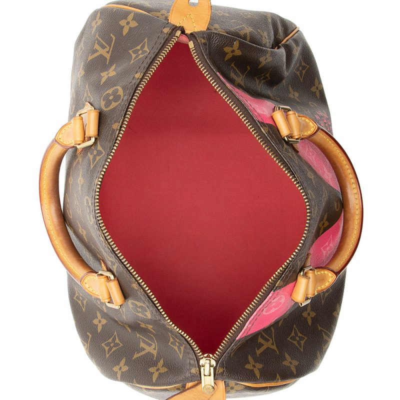 Louis Vuitton Monogram V Speedy 30 Satchel (SHF-19957) - Image 6