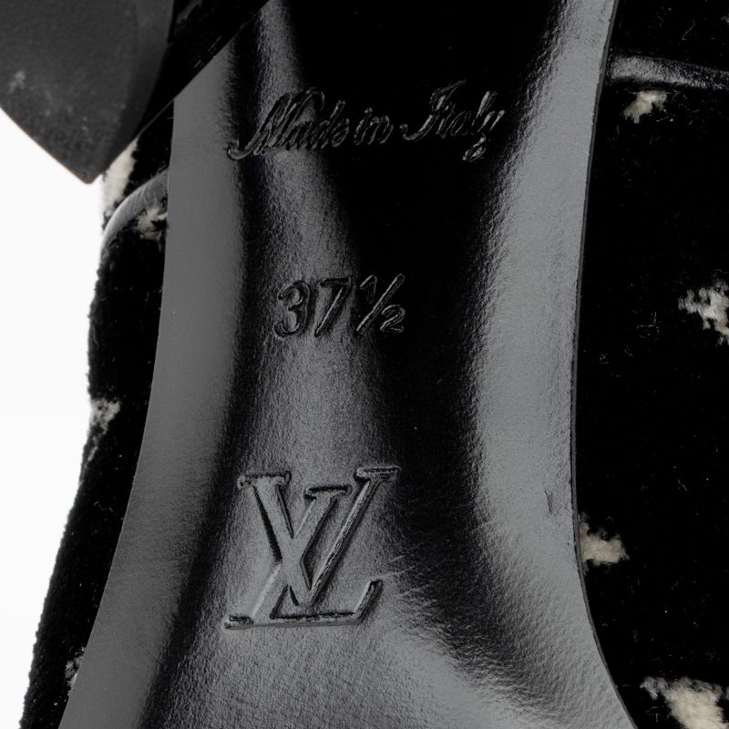Louis Vuitton Monogram Velvet Silhouette Ankle Boots - Size 7.5 / 37.5 (SHF-1ZO3Ii) - Image 5