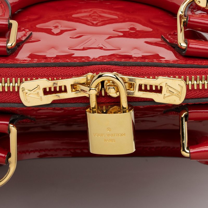 Louis Vuitton Monogram Vernis Alma BB Satchel (SHF-3tRcMZ) - Image 8