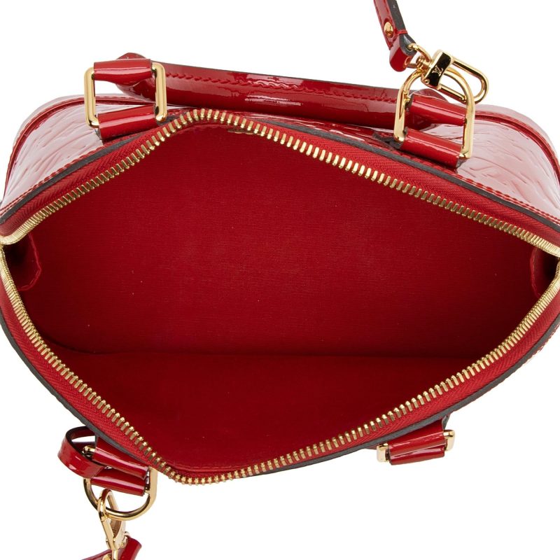 Louis Vuitton Monogram Vernis Alma BB Satchel (SHF-3tRcMZ) - Image 6