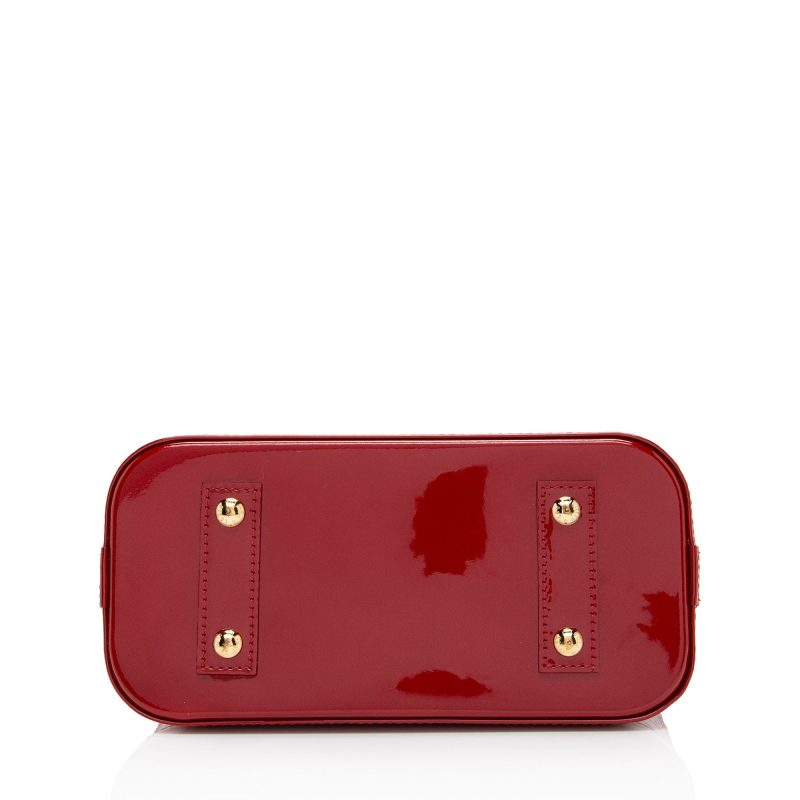 Louis Vuitton Monogram Vernis Alma BB Satchel (SHF-CV7nBZ) - Image 3