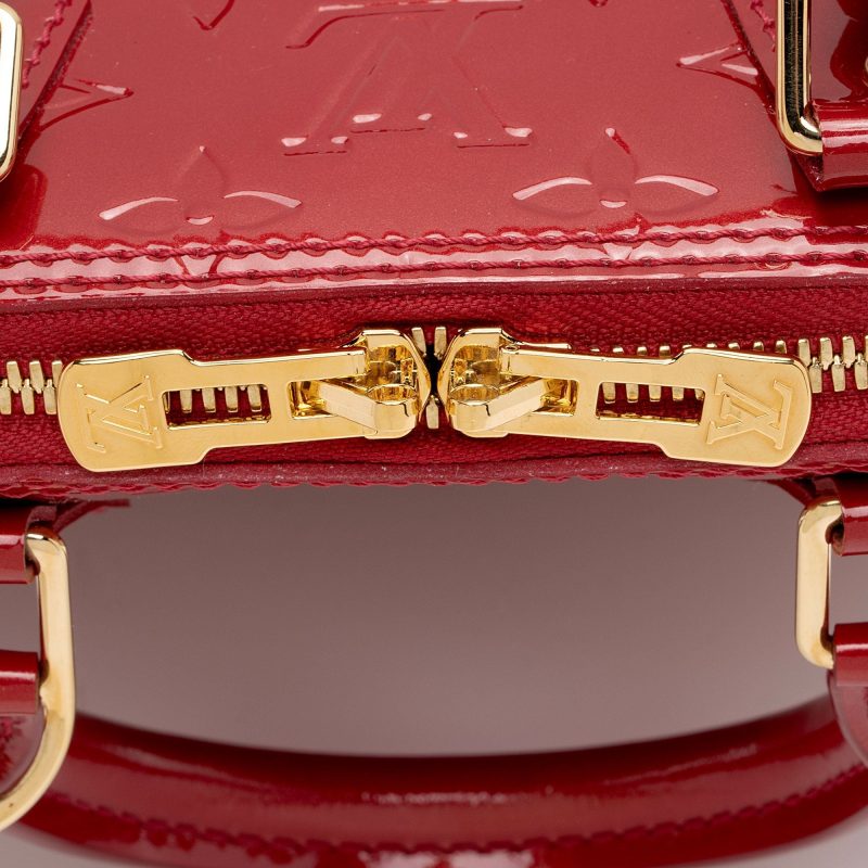 Louis Vuitton Monogram Vernis Alma BB Satchel (SHF-CV7nBZ) - Image 8