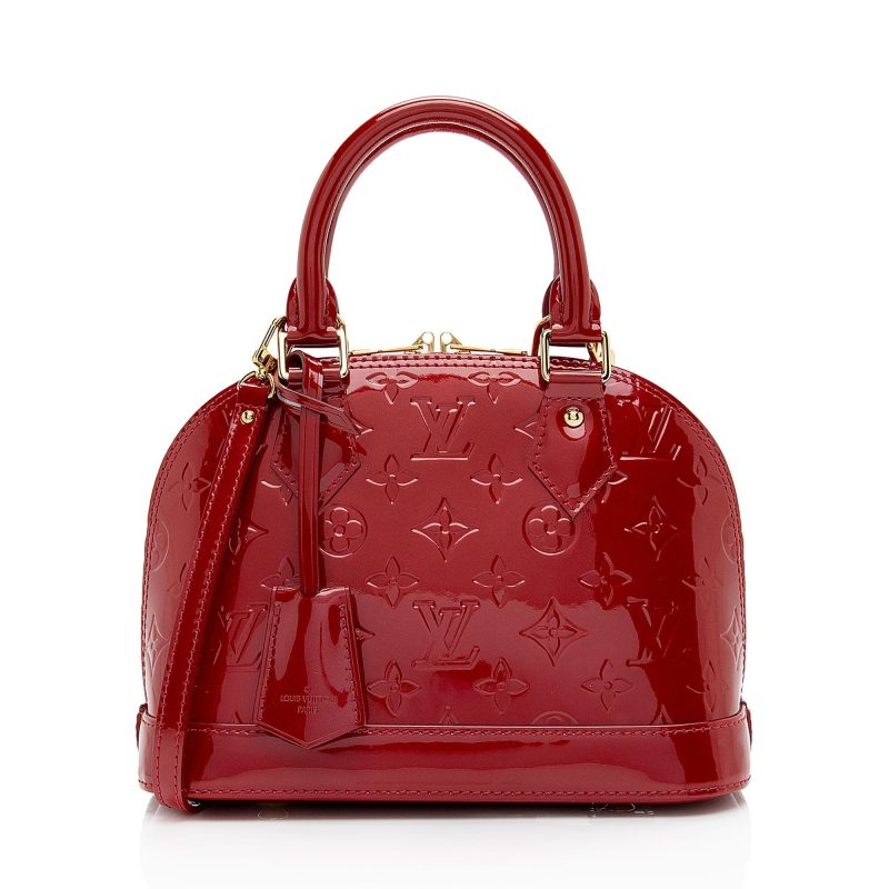 Louis Vuitton Monogram Vernis Alma BB Satchel (SHF-CV7nBZ) - Image 13