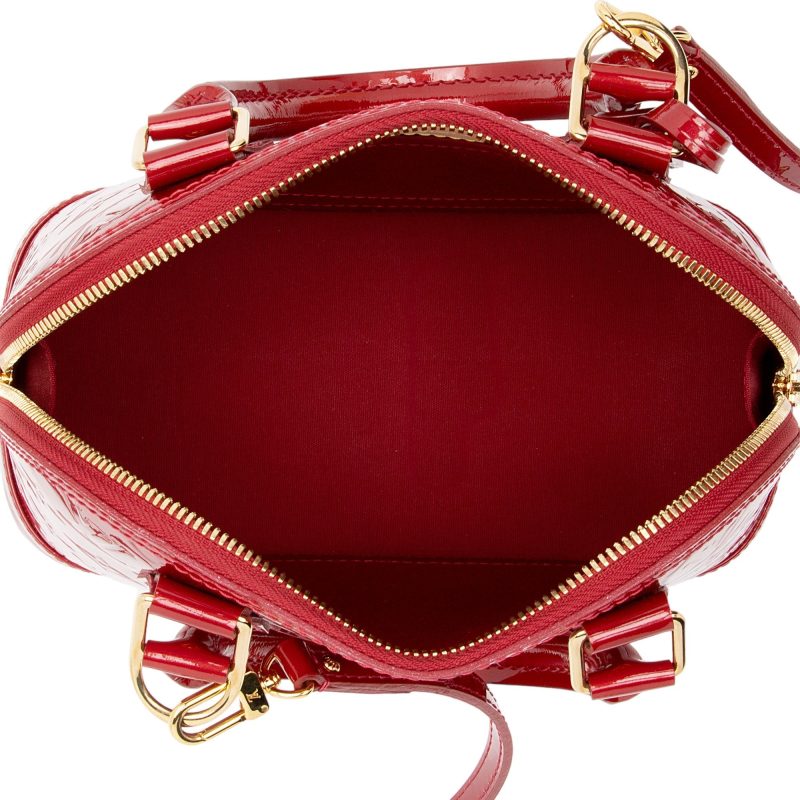 Louis Vuitton Monogram Vernis Alma BB Satchel (SHF-CV7nBZ) - Image 6