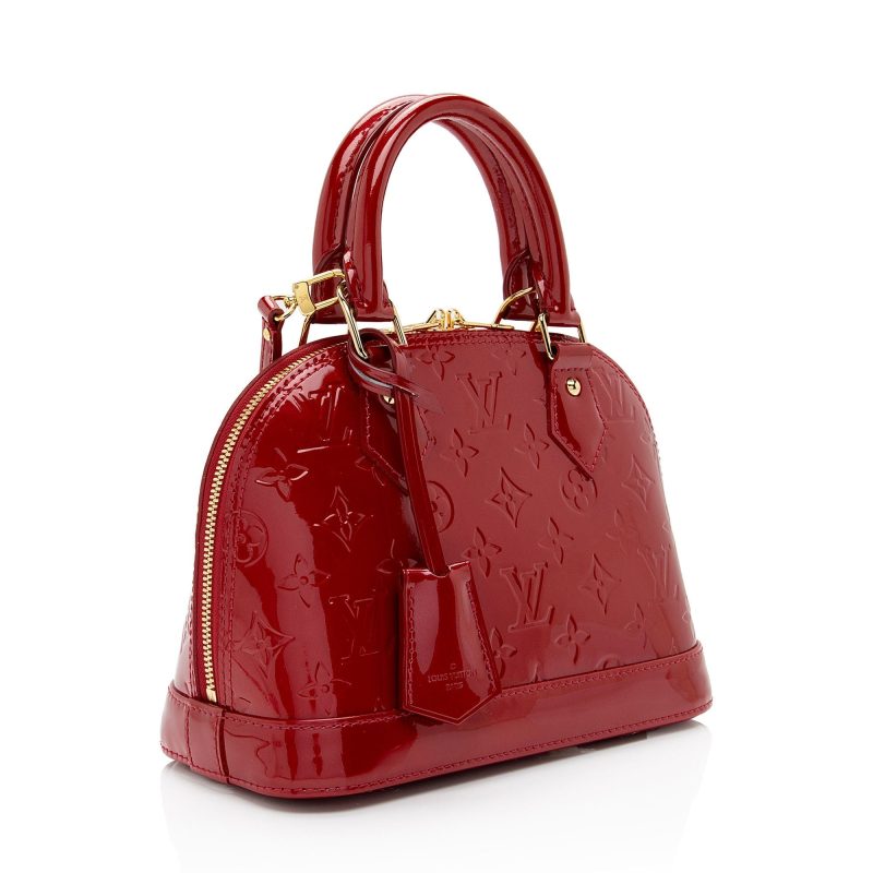 Louis Vuitton Monogram Vernis Alma BB Satchel (SHF-CV7nBZ)