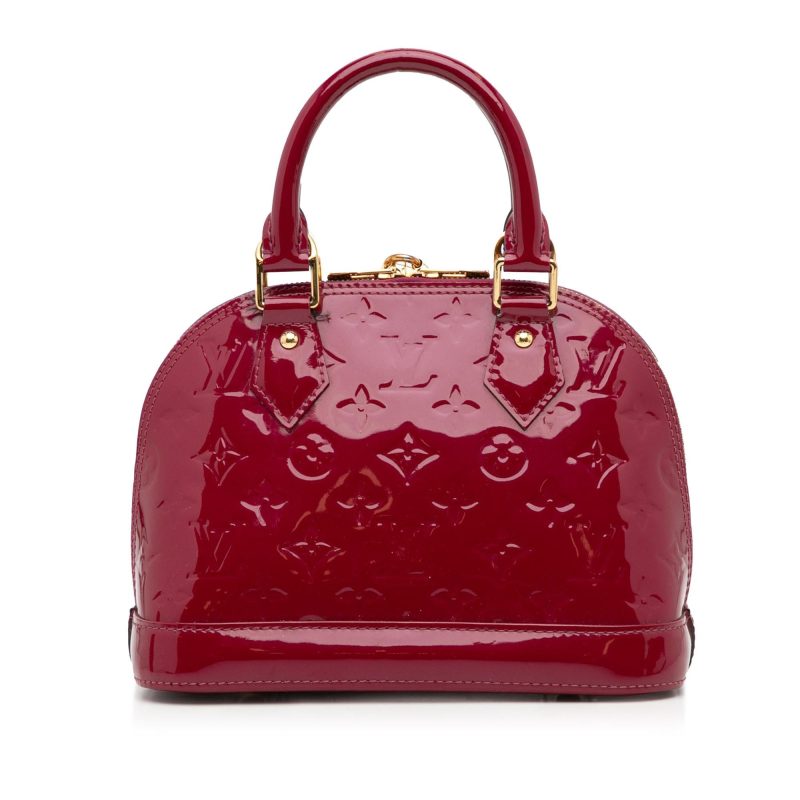 Louis Vuitton Monogram Vernis Alma BB (SHG-Mystay) - Image 3