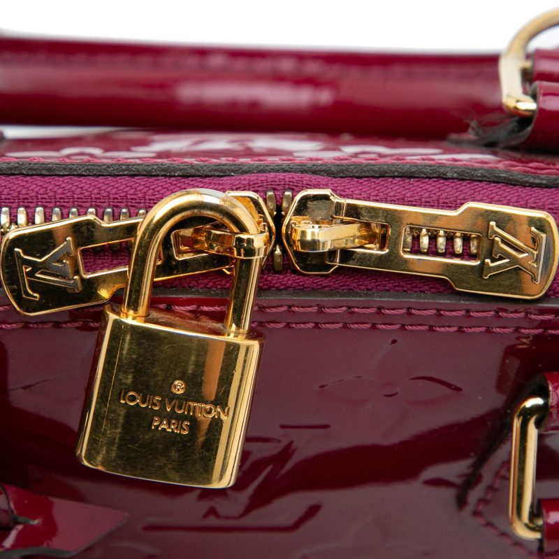 Louis Vuitton Monogram Vernis Alma BB (SHG-Mystay) - Image 9