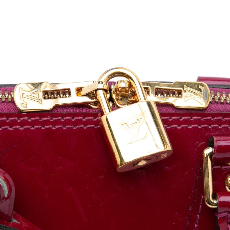 Louis Vuitton Monogram Vernis Alma BB (SHG-Mystay) - Image 10