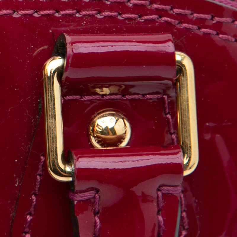 Louis Vuitton Monogram Vernis Alma BB (SHG-Mystay) - Image 11
