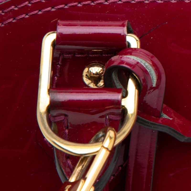 Louis Vuitton Monogram Vernis Alma BB (SHG-Mystay) - Image 12