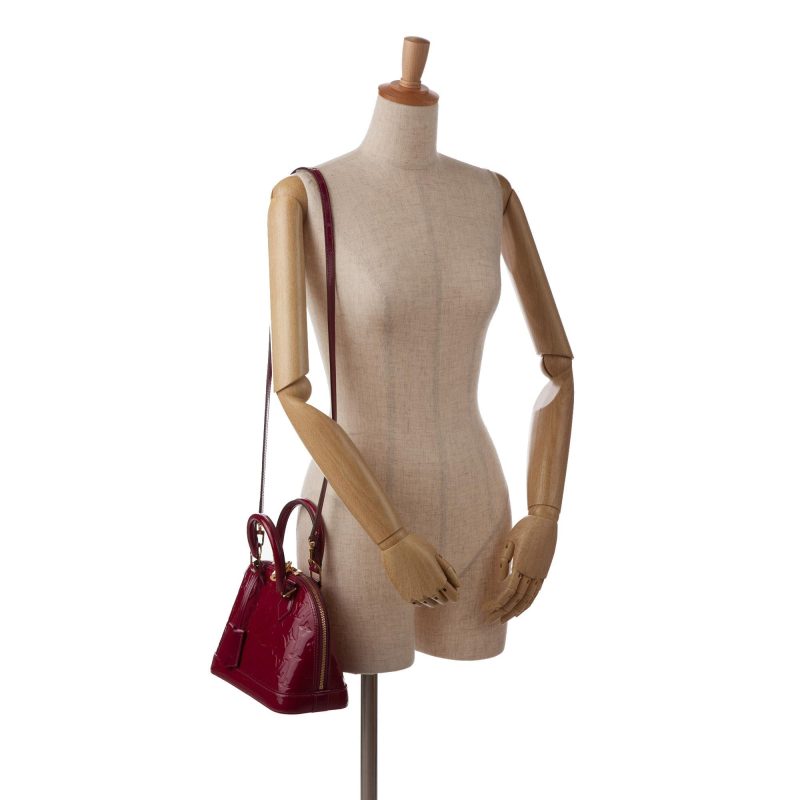 Louis Vuitton Monogram Vernis Alma BB (SHG-Mystay) - Image 14