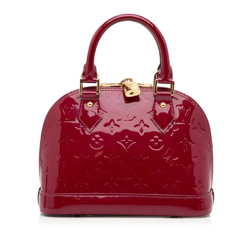 Louis Vuitton Monogram Vernis Alma BB (SHG-Mystay) - Image 15