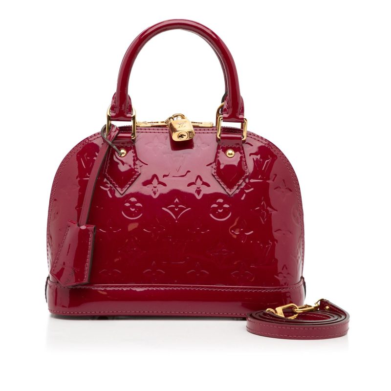 Louis Vuitton Monogram Vernis Alma BB (SHG-Mystay) - Image 4
