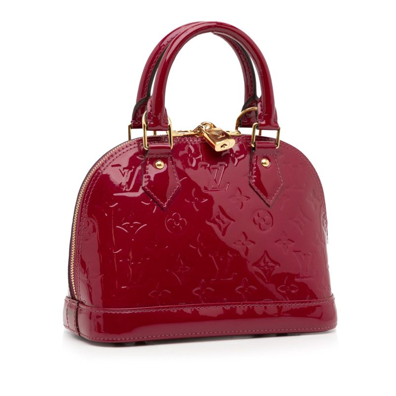 Louis Vuitton Monogram Vernis Alma BB (SHG-Mystay)