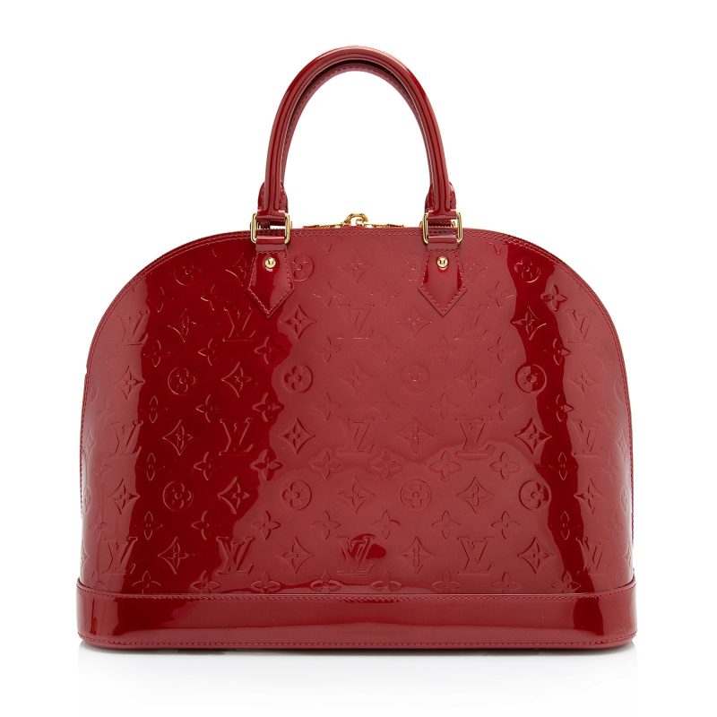 Louis Vuitton Monogram Vernis Alma GM Satchel (SHF-23700) - Image 2
