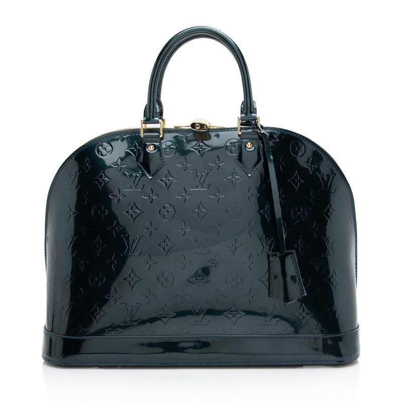 Louis Vuitton Monogram Vernis Alma GM Satchel (SHF-n4uWmK) - Image 18
