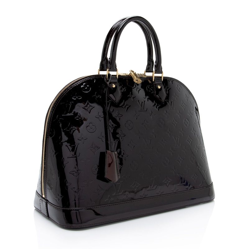 Louis Vuitton Monogram Vernis Alma GM Satchel (SHF-NbLRlp)