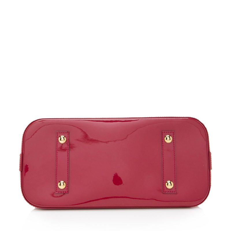 Louis Vuitton Monogram Vernis Alma MM Satchel (SHF-22630) - Image 3