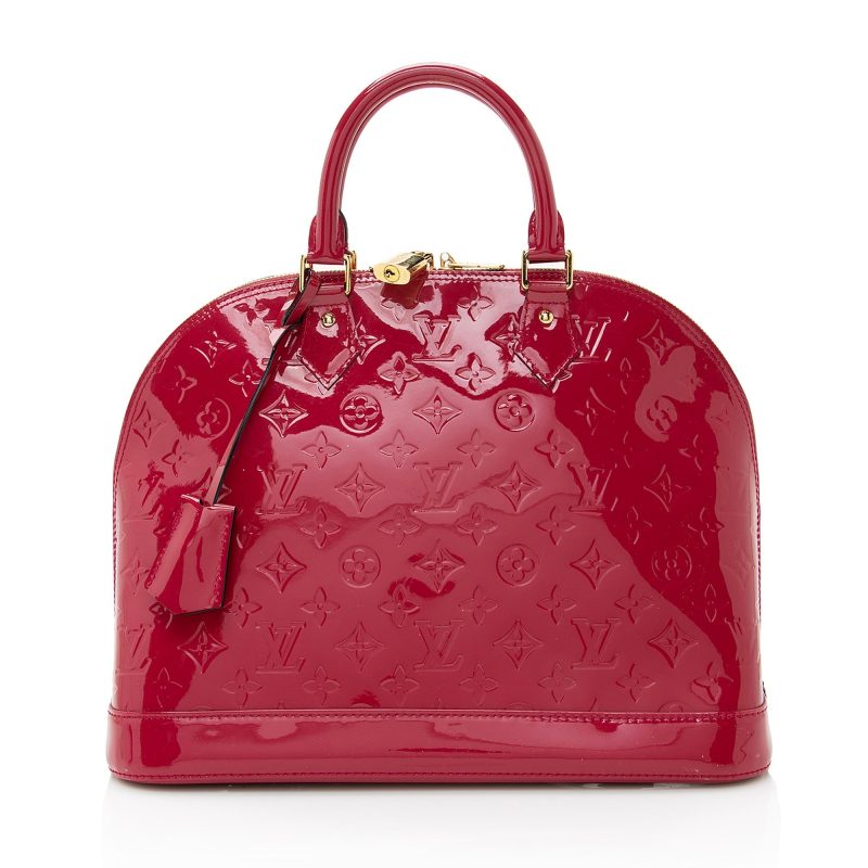 Louis Vuitton Monogram Vernis Alma MM Satchel (SHF-22630) - Image 18