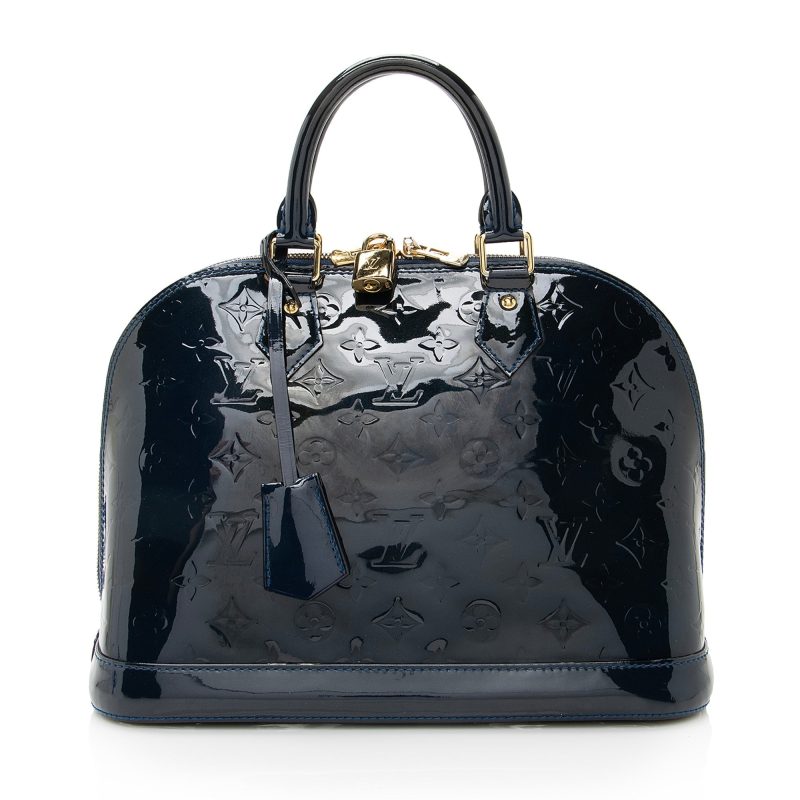 Louis Vuitton Monogram Vernis Alma PM Satchel (SHF-22635) - Image 17