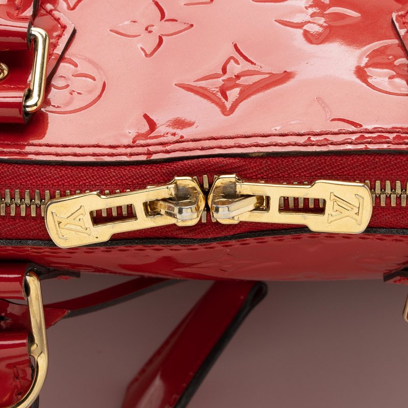 Louis Vuitton Monogram Vernis Alma PM Satchel (SHF-N7kVSA) - Image 9