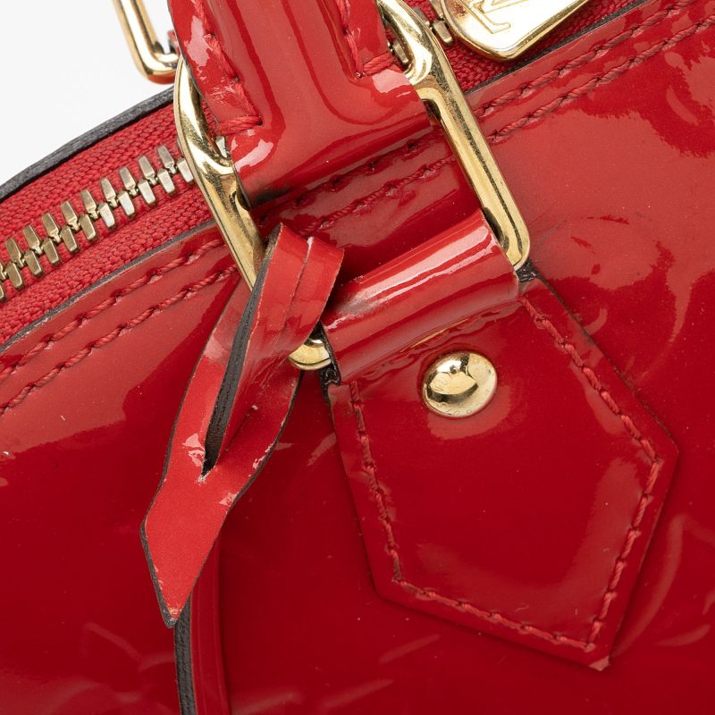 Louis Vuitton Monogram Vernis Alma PM Satchel (SHF-N7kVSA) - Image 10