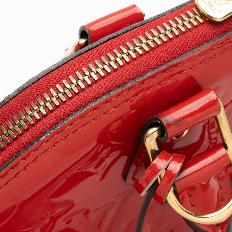 Louis Vuitton Monogram Vernis Alma PM Satchel (SHF-N7kVSA) - Image 12