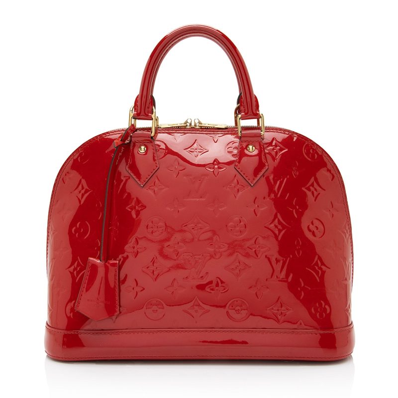Louis Vuitton Monogram Vernis Alma PM Satchel (SHF-N7kVSA) - Image 20