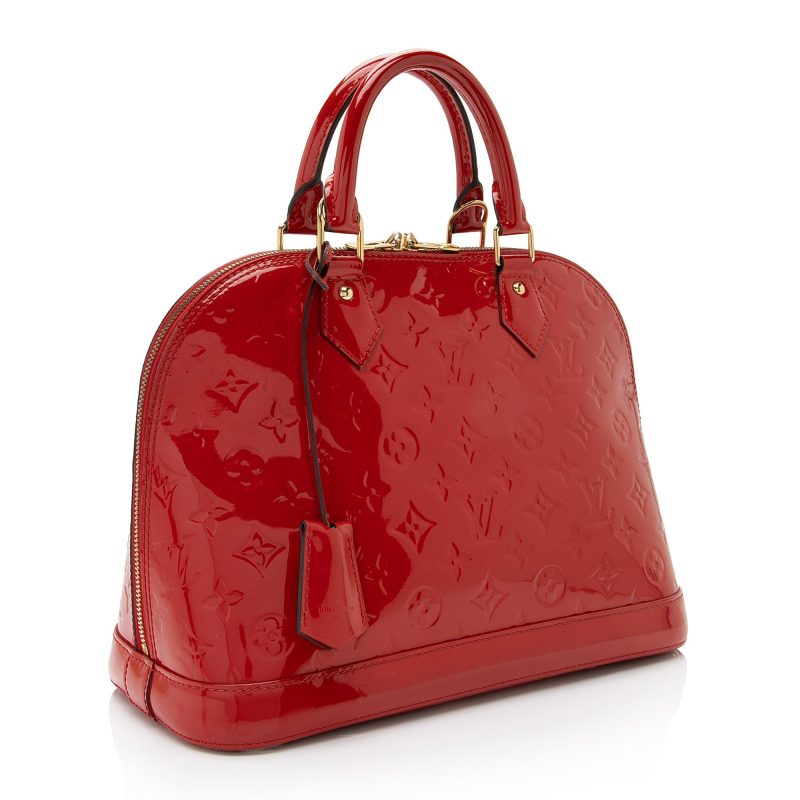 Louis Vuitton Monogram Vernis Alma PM Satchel (SHF-N7kVSA)