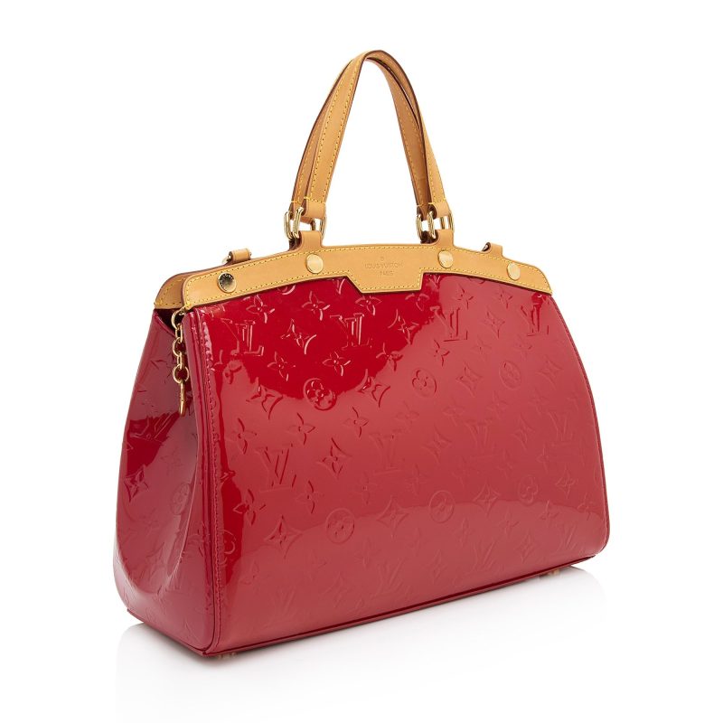Louis Vuitton Monogram Vernis Brea MM Satchel (SHF-Lt8EA3)
