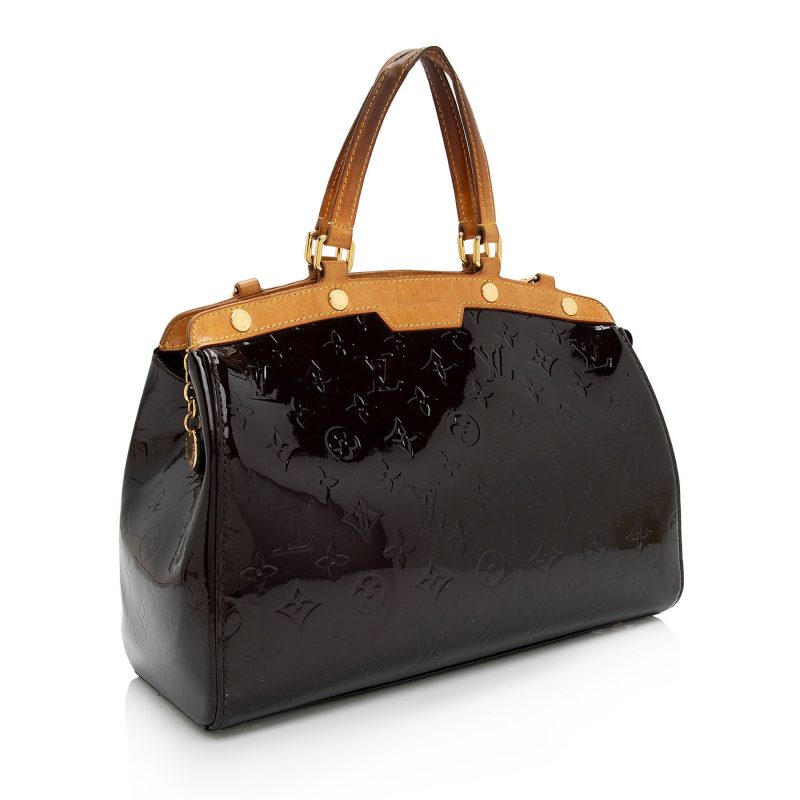 Louis Vuitton Monogram Vernis Brea MM Satchel (SHF-pABsL4)