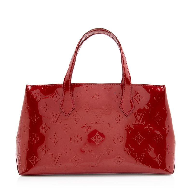 Louis Vuitton Monogram Vernis Wilshire PM Satchel (SHF-21149) - Image 2