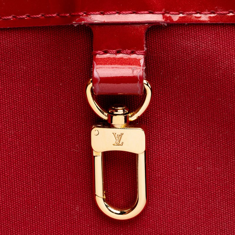 Louis Vuitton Monogram Vernis Wilshire PM Satchel (SHF-21149) - Image 9