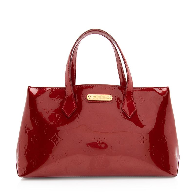 Louis Vuitton Monogram Vernis Wilshire PM Satchel (SHF-21149) - Image 20