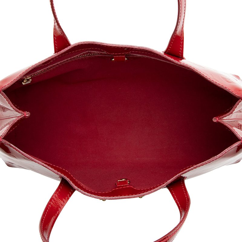 Louis Vuitton Monogram Vernis Wilshire PM Satchel (SHF-21149) - Image 6